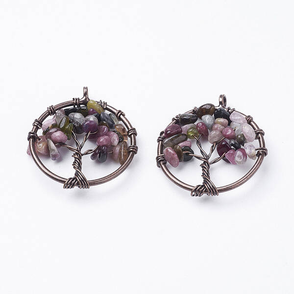 Natural Tourmaline Pendants
