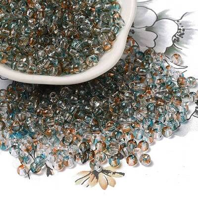 Transparent Colours Glass Round Beads