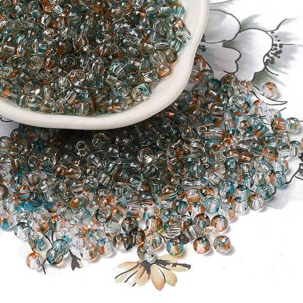 Transparent Colours Glass Round Beads