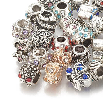 Alloy European Beads