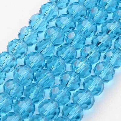 Transparent Glass Bead Strands