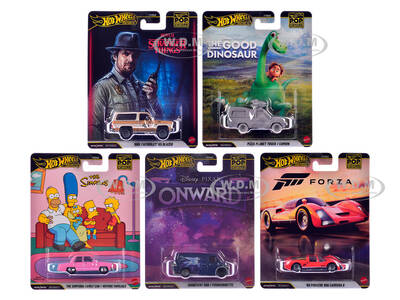 Pop Culture 2026 5 piece Set S Premium Series Diecast Model Cars by Hot Wheels