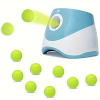 9 Modes Automatic Ball Thrower for Dogs, Indoor/Outdoor small Dog Ball Launcher with free 6 PCS Balls, Work 4~5 Hours on Full...