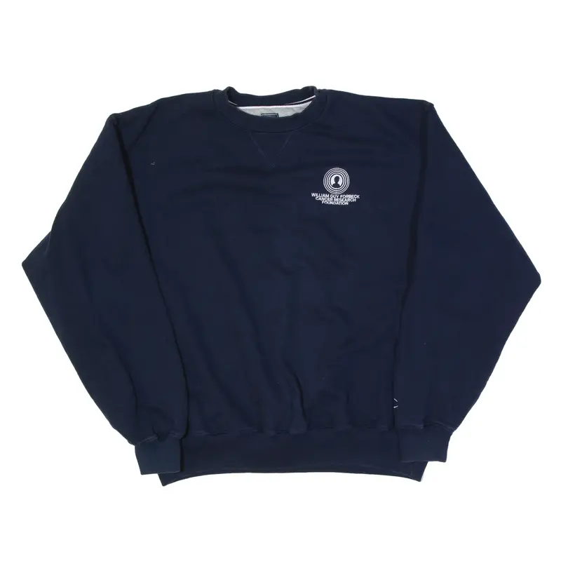 CHAMPION William Forbeck Cancer Research Foundation Sweatshirt Blue Mens XL