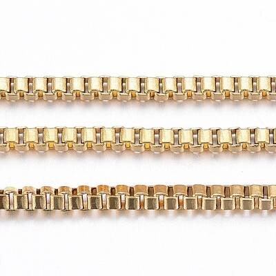 Ion Plating(IP) 304 Stainless Steel Venetian Chains/Box Chains