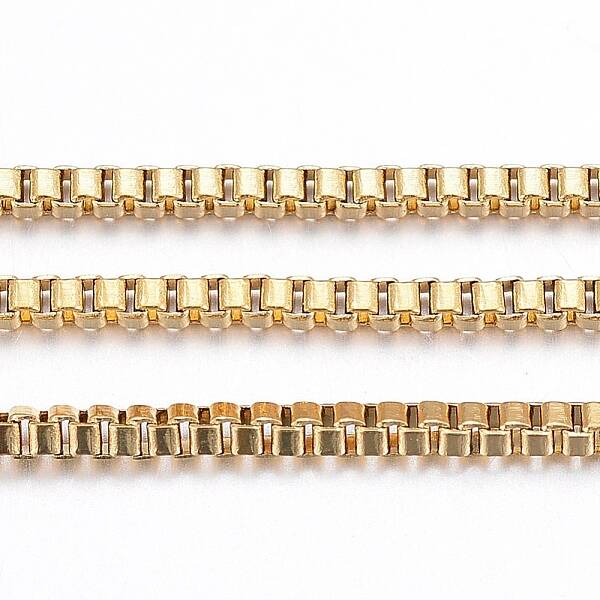 Ion Plating(IP) 304 Stainless Steel Venetian Chains/Box Chains