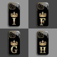 Suitable for [iPhone 16 Pro Max] New high-end crown electroplated gold edge mobile phone case new business simple explosion-p...