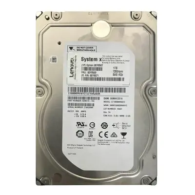 90Y8571 IBM 1TB 6Gb/s SAS 7200 3.5-inch 128MB Hard Drive