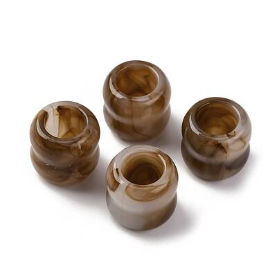 Two Tone Opaque Acrylic Beads