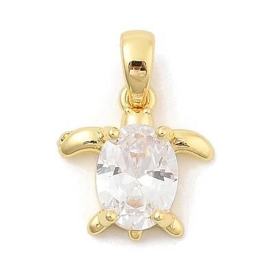 Rack Plating Leaf Brass Clear Cubic Zirconia Pendants