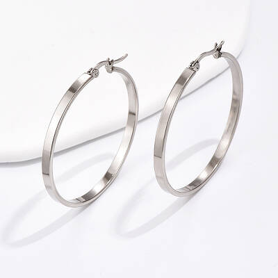 Simple Geometric Tube Earrings for Women