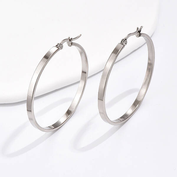 Simple Geometric Tube Earrings for Women