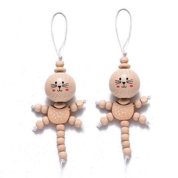 Natural Wood Pendant Decorations