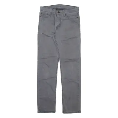 LEVI'S 511 Jeans Mens Grey Slim Straight Stone Wash W30 L32