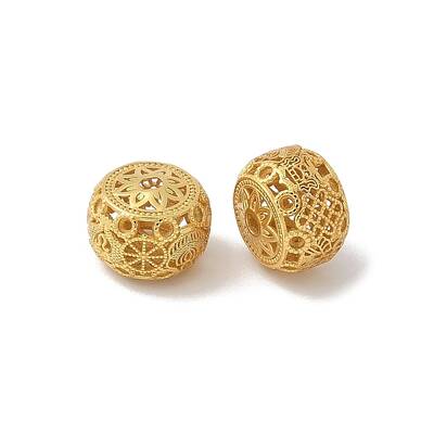 Matte Gold Color 925 Sterling Silver Beads