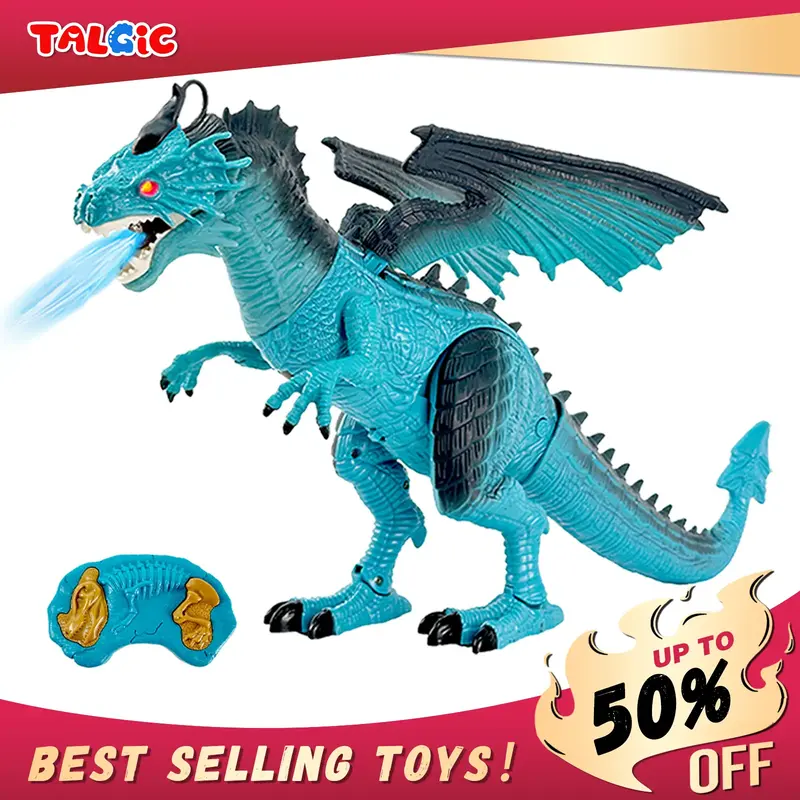 Juguete realista de dragón de hielo/fuego, Realistic Ice/Fire Dragon Toy, best gift for boys pretend play, the year of drago...