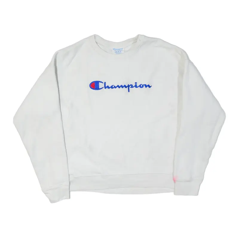 CHAMPION Reverse Weave Sweatshirt White Mens 2XL