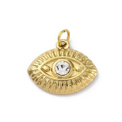 304 Stainless Steel Crystal Rhinestone Pendants