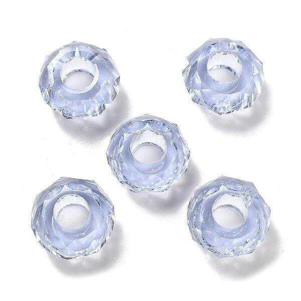 Transparent Resin European Beads