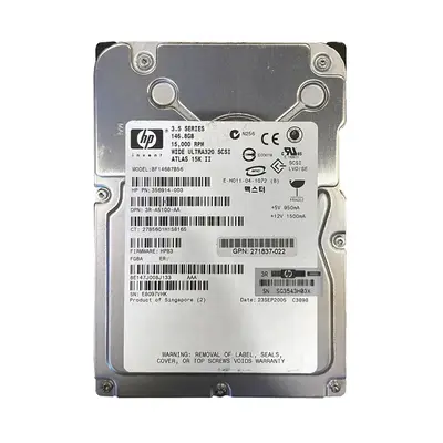 356914-003 HP 146GB Ultra-320 SCSI 15000 3.5-inch 8MB Hard Drive