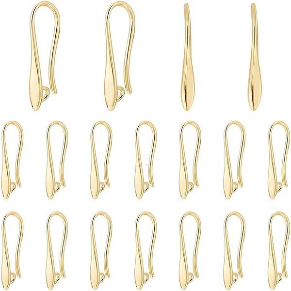 10 Pair Brass Earring Hooks