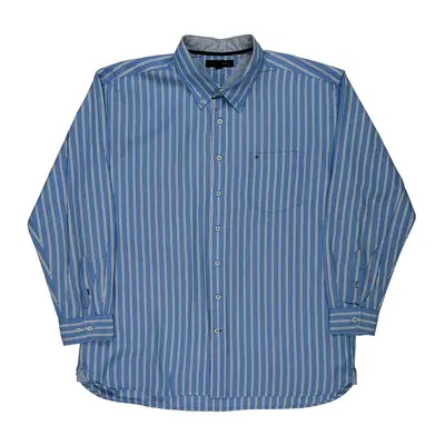 Tommy Hilfiger Striped Shirt - 2XL Blue Cotton