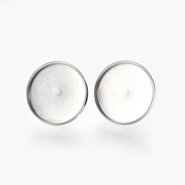 Tarnish Resistant Eco-Friendly 316 Surgical Stainless Steel Stud Earring Settings