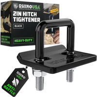 Rhino USA Hitch Tightener Anti-Rattle Clamp - Heavy Duty Steel Stabilizer for 1.25 and 2 inch Hitches - Protective Anti-Rust ...