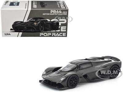 Aston Martin Valkyrie Carbon Fiber 1/64 Diecast Model Car by Pop Race