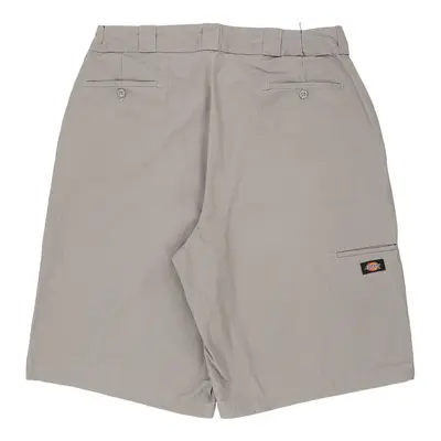 Dickies Striped Shorts - 37W 13L Grey Cotton