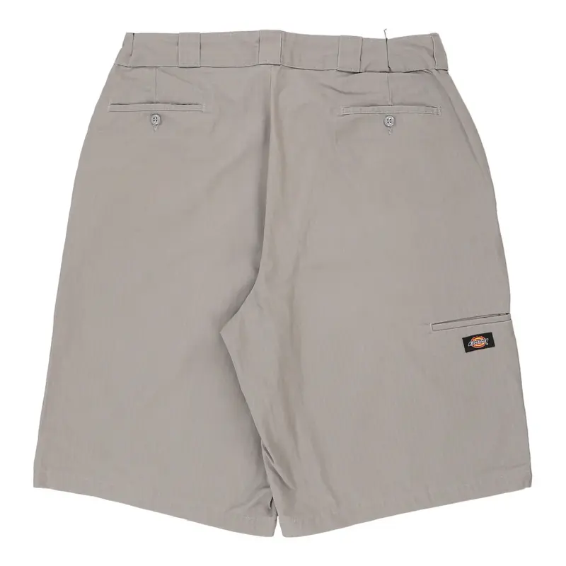 Dickies Striped Shorts - 37W 13L Grey Cotton
