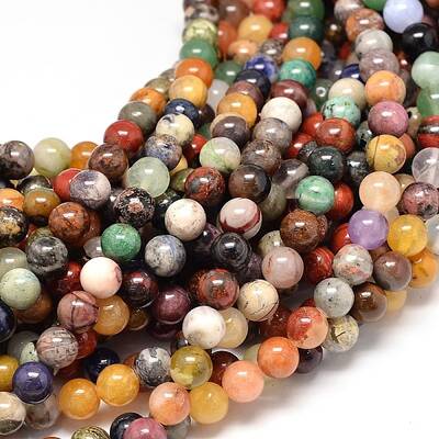 Natural Mixed Stone Bead Strands
