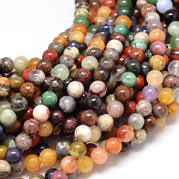 Natural Mixed Stone Bead Strands