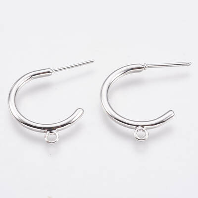 Brass Stud Earring Findings