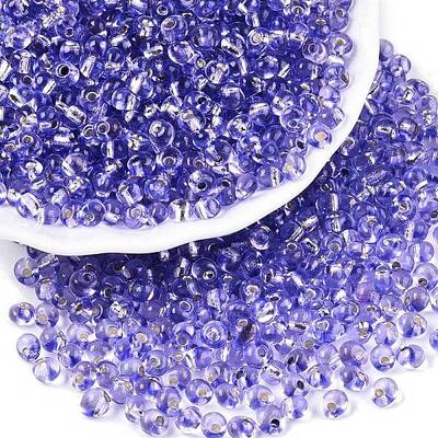 6/0 Baking Paint Transparent Glass Seed Beads