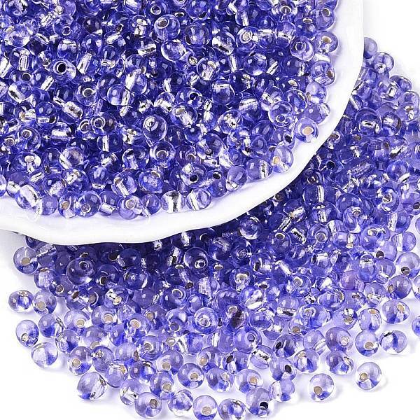 6/0 Baking Paint Transparent Glass Seed Beads