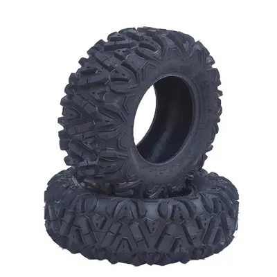 Garvee Set of 2 ATV Trail Tires 6PR Knobby Sport Tires, Tubeless - AT26x11-14-6PR TL KNIGHT
