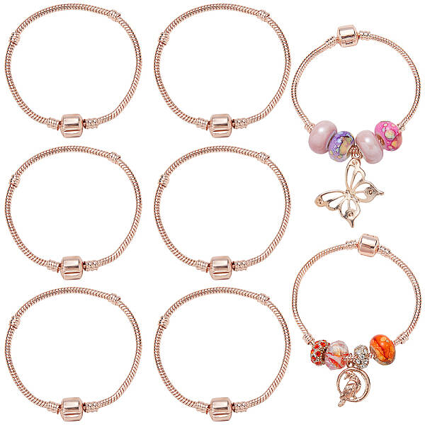 6Pcs Brass European Style Bracelet Making