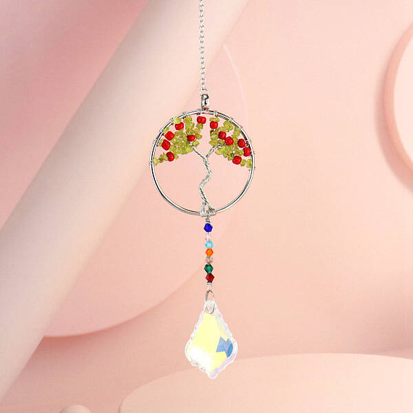 Crystals Tree of Life Hanging Pendants Decoration