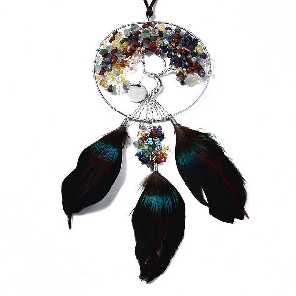 Natural Mixed Gemstone Big Pendants