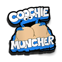Blue Monster Sticker - Funny Vinyl Matte Sticker