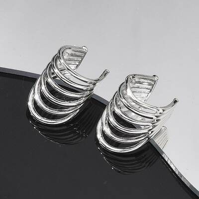 Brass Cuff Earrings for Women