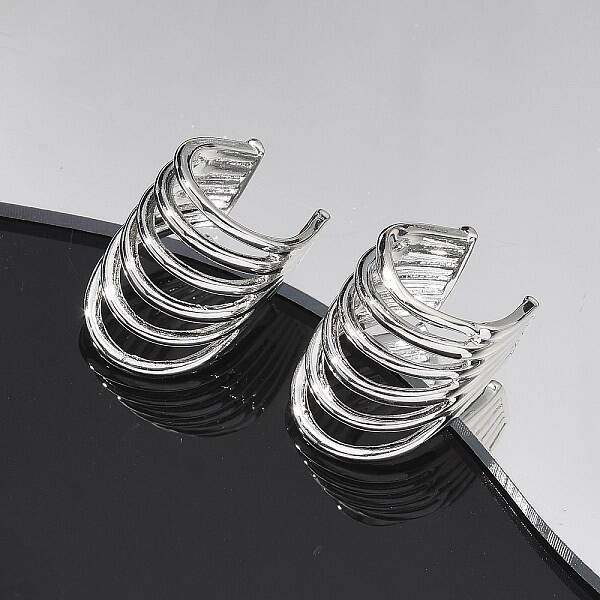 Brass Cuff Earrings for Women