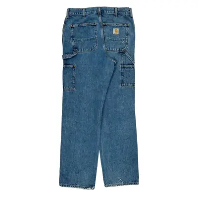 Carhartt Carpenter Jeans - 32W 34L Blue Cotton