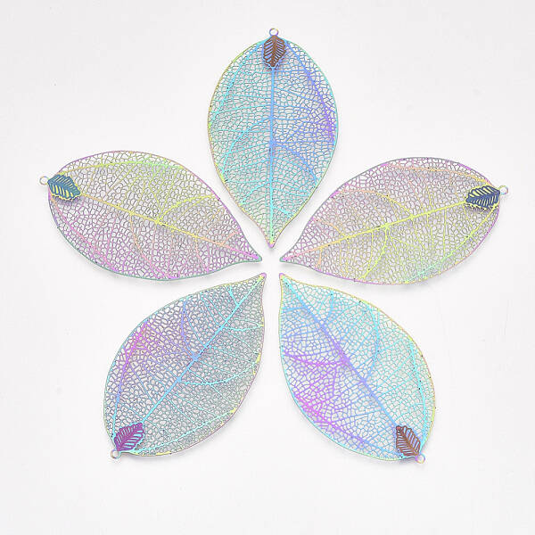 Ion Plating(IP) 304 Stainless Steel Filigree Big Pendants
