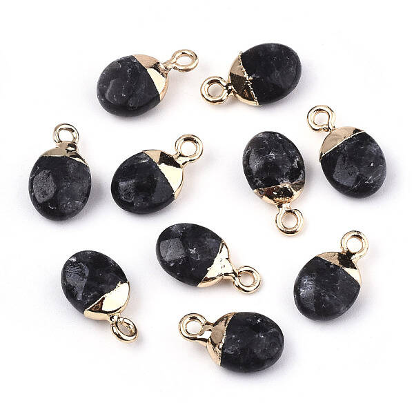 Natural Larvikite Charms