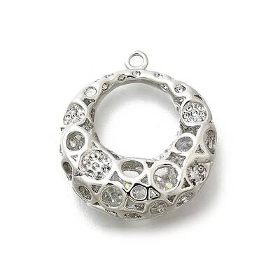 Brass with Cubic Zirconia Pendants