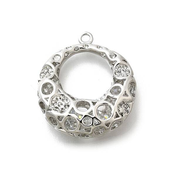 Brass with Cubic Zirconia Pendants