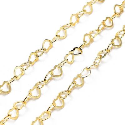 925 Sterling Silver Heart Link Chains