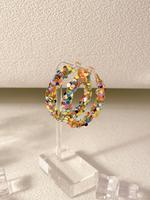 Fashionable Glitter Dangle Earrings, Colorful Beaded Earrings for Women, Casual Jewelry for Party, Daily Clothing Decor, Tren...